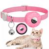 Amazon Apple airtag Collar para gato Rastreador de posicionamiento Funda de silicona Tres Seda Reflectante Bolsa Campana Perro Mascota