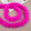 Tira de plumas planas de color directo de fábrica Tira de lana de pavo materiales de decoración manualidades regalo de Navidad DIY