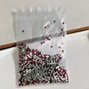 Rojo Fondo Plano Pequeño Redondo Diamante Material DIY Pegatinas de Pedrería Diamantes para Uñas Diamantes Rojos Grandes de Fondo Plano Diamantes para Uñas Accesorios Pequeños