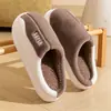 Zapatillas de Muebles de Interior de Otoño Invierno Transfronterizas Suministro Directo de Fábrica Ligeras Cómodas Deslizables Zapatillas Peludas