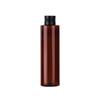 Botella cosmética de PET marrón de 200 ml, botella de plástico de 150 ml para viaje, botella vacía de rocío puro de 100 ml.