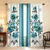 Cortinas de barra cruzada Cortinas con estampado creativo Cortinas decorativas para sala de estar y dormitorio Venta directa de fábrica venta al por mayor personalizable