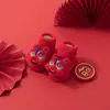 [Estilo Caliente] Calcetines para Bebé de Otoño e Invierno Transfronterizos Calcetines Rojos de Año Nuevo Zapatos y Calcetines Engrosados Antideslizantes para Recién Nacidos y Niños Pequeños