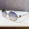 Nuevas gafas de sol poligonales 2026, gafas de influencer ins europeas y americanas, gafas sin montura transfronterizas, moda para mujer