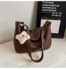 Bolso Cruzado Versátil de Gran Capacidad Estilo Maillard para Otoño e Invierno Transfronterizo para Mujer 2026 Nuevo Bolso de Hombro Tote de Alta Gama