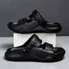 Sandálias chinelos eva masculinas verão novo estilo outdoor antiderrapante uso duplo para vadear dirigir casuais sapatos de praia masculinos verão