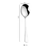 Cuchara de Acero Inoxidable, Cuchara Grande para Servir en Público, Tenedor para Servir de Servicio de Hotel, Tenedor para Ensalada de Buffet, Vajilla, Cuchara para Servir con Mango Largo