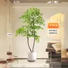 Planta Artificial Verde Nandina Sensación Sala de Estar Lujo Ligero Interior Árbol Decorativo Grande Planta Falsa Maceta de Pie Planta en Maceta