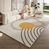 Alfombra Moderna Sencilla para Sala de Estar, Felpudo de Suelo de Alta Gama para Sofá y Mesa de Café, Alfombrilla Antideslizante para el Hogar, Manta para Mesita de Noche de Dormitorio