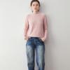 O Tronco é Lindo e Elegante com Padrões Torcidos! Suéter de Cashmere Grossa com Gola Média Alta para Mulheres, Suéter Pulôver