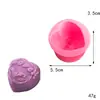Molde de Silicona Estéreo con Forma de Corazón Clavel Rosa Molde de Chocolate Molde para Jabón Hecho a Mano Decoración Plegable para Pastel