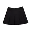 Falda Plisada Talla Grande para Mujer 2025 Nueva de Cintura Alta con Efecto Adelgazante Petite Anti-Exposición Primavera, Otoño e Invierno Falda Corta de Corte A