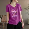 Excedente de comercio exterior transfronterizo tops holgados para mujer, camisetas de manga corta de verano, camisetas de manga corta con diseño de moda