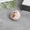 Cabeças de Flores Botão de Chá Simuladas, Grampos de Cabelo de Flores de Seda, Materiais para DIY, Acessórios para Trajes Tradicionais, Caixas de Presente com Flores, Flores Decorativas, Rosas de Casamento
