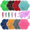 Perla de imitación ABS de fondo plano y medio redondo 5600 en 19 colores, accesorios para ropa, bricolaje, teléfono móvil, joyería para uñas, material en caja