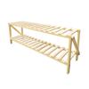 Mesa de Madeira Maciça Prateleira de Armazenamento Dobrável Multicamadas Organizador de Mesa Dormitório Prateleira de Armazenamento para Mesa Economizadora de Espaço