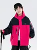 Chaqueta exterior 3 en 1 a prueba de viento e impermeable para niños y niñas para otoño e invierno, adecuada para senderismo y esquí
