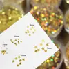 Lentejuelas Estrellas de Cinco Puntas Ultradelgadas Mini Estrellas Pequeñas de 1 mm 2 mm 3 mm Estrellas de Cinco Puntas Polvo Brillante para Manualidades DIY