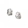 Plata de Ley 925 3D Plata Dura Gato Cuentas Espaciadoras Gato de la Suerte Pulsera Cuentas Sueltas DIY Materiales para Ensartar a Mano Accesorios S0384