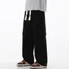 Jeans Retrô Americano Tendência Transfronteiriço Primavera e Outono Roupa de Trabalho Cintura Elástica Solta Jeans Masculino Casual Versátil Calça Reta
