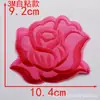 Tamanho pequeno, médio e grande autoadesivo bordado de flor de rosa adesivo de tecido patch branco patch decorativo para roupas flor de tecido acessórios de vestuário