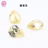 Punto del Fabricante Zircón Amarillo Ganso Forma de Pera 5A Piedra Suelta 2*3mm-13*18mm Zircón Amarillo Ganso Forma de Gota