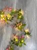 Decoração de casa nórdica Lâmpada de fio de cobre LED flor de glicínia cordão de luz de rattan novo produto transfronteiriço luzes para adereços de fotos