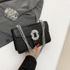 Bolsa de ombro casual fashion linda bolsa pequena de corrente feminina 2024 nova bolsa transversal primavera bolsa quadrada pequena personalizada