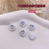 Joias de liga para unhas cor dopamina adesivo estrela de cinco pontas estrela do amor flor diamante acessórios decorações de unhas