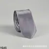 Corbata de color liso para hombre casual 5 cm estilo coreano seda artificial estrecha para lugar de trabajo boda negocios administrativa venta al por mayor
