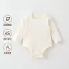 Ropa de Abrigo para Bebé Recién Nacido, Ropa Interior para Primavera, Otoño e Invierno, Sudadera con Capucha Triangular de una Pieza para Bebé de Manga Larga, Pijama Estándar de Algodón Puro