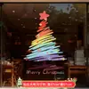 Decorações de Natal 2026 Adesivos para Porta de Vidro Layout de Cena de Restaurante Adesivos de Janela Árvore de Natal Decorações Eletrostáticas para Janela