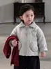 Conjunto de Invierno Súper Lindo para Bebé Niño Estilo Sencillo Ropa de Algodón Rayada para Niño Pequeño Pantalones de Pierna Torcida con Forro Polar para Niños Conjunto de Tres Piezas