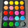 Conjunto de Tinta Aquarela 28 Cores Semi-Seca Solúvel em Água Secagem Rápida Fácil de Usar Dia das Crianças Adequado para Estudantes Estudantes de Arte Arte