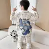 Pijama para niño primavera y otoño 2026 modelo nuevo, algodón puro, conjunto fino de manga larga para niños, niños y adolescentes, nueva colección de otoño
