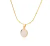 Aliexpress Venta Caliente Anillo Geométrico Retro para Mujer Jade Tian Piedra Natural Versátil Colgante de Jade Joyería de Mano Fábrica al por Mayor