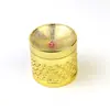 Transfronterizo Nuevo 63mm Cuatro Capas Perspectiva Aleación de Zinc Molinillo de Tabaco Dados Lente Xiangyun Conectado Molinillo de Tabaco Molinillo