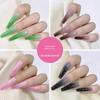 Coleção Grande Venda Estilo Ins Dia dos Namorados Usar Unhas Coração Longo Trapézio Manicure Adesivo de Unha Postiça Produto Acabado 24 Peças