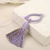 Chaveiro de Borla de Algodão Curta e Gordinha Estilo Xizang Anel de Borla para Celular Marcador de Página com Borla Pingente Pendurado Acessório Pendente Feito à Mão