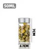 Suministro Tapa Oxidada de 37mm Botella Tubo de Vidrio de Borosilicato Sub-botella de Té Aromático Botella de Deriva Cielo Estrellado Deseando Frasco de Vidrio