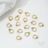 Retenção de Cor Forte Ouro 14K Preenchido Furo Grande Bobina Escondida Anel de Conexão Fechado Acessórios de Acabamento para Pulseira Colar de Contas Feito à Mão DIY