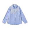 Beijie Marca de Moda Americana Masculina Primavera 2025 Nova Camisa Listrada com Costura Camisa Retro Masculina Jaqueta para Casal