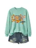 Jardín de infantes Amazon eBay moda europea versátil mujer retro otoño e invierno nueva sudadera