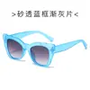 Gafas de Sol de Montura Completa con Borde de Mariposa Nuevo Transfronterizas Moda para Mujer Anti-ultravioleta Gafas de Sol Estilo Mismo que el Libro Rojo