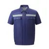 Ropa con Ventilador de Verano Ropa de Enfriamiento Ropa de Aire Acondicionado Ropa de Protección Laboral para Exteriores Ropa de Trabajo Resistente al Desgaste Ropa de Aire Acondicionado de Refrigeración Manga Corta para Hombre