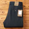 Pantalones Casuales para Hombre de Tencel y Lino Finos con Diseño de Espiga para Primavera y Verano, Lujo Ligero, Cómodos, Frescos, Transpirables, Pierna Recta Suelta
