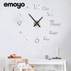 Reloj de Pared Moderno Simple de Moda Silencioso Creativo Decoración de Sala de Estar Espejo Hogar Acrílico Cuarzo Reloj DIY