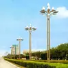 Lámpara de Poste Alto LED con Forma de Flor de Loto Estilo Chino para Plaza Exterior Paisajismo Lámpara de Calle Zhongshan