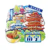Serie GuangxiNanning Yongcheng Ciudad VerdeLugar Escénico Zhuangxiang Imán para Refrigerador Souvenir Turístico Cultural y Creativo Pegatina Magnética