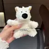 Estilo Igual ao de Yang Mi Presilha de Cabelo de Pelúcia Branca Desenho Animado Cachorro West Highland Coração de Menina Boneca Presilha Top Clip Acessório de Cabelo